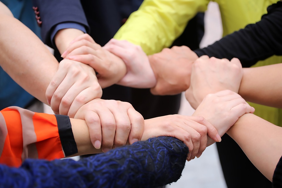 Trust Hand Teamwork Keep Cooperation Unity